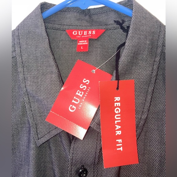 *New* Guess M/F Dobby 2 Pckt Shirt - Picture 9 of 13
